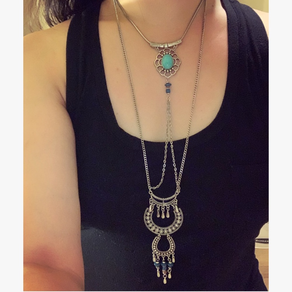 Southwestern Inspired Turquoise Layering Necklace